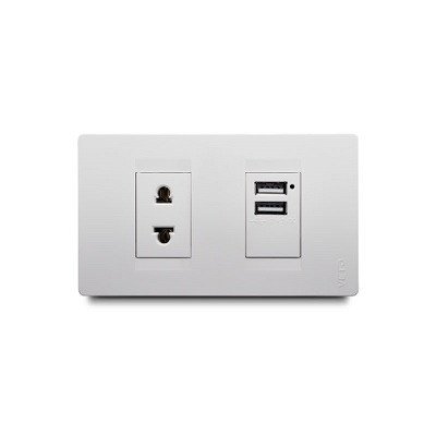 tomacorriente Polarizado + USB